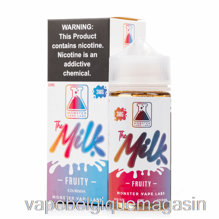 Vape Belgique Fruitée - Le Lait - 100ml 3mg
